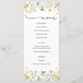 Delicate Yellow Wildflower Menu (Voorkant)