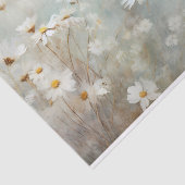 Delicate, zachte elegante madeliefjes decoupage bl tissuepapier (Detail)