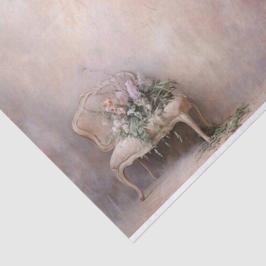 Delicate, zachte mooie elegante bloemen decoupage tissuepapier (Detail)