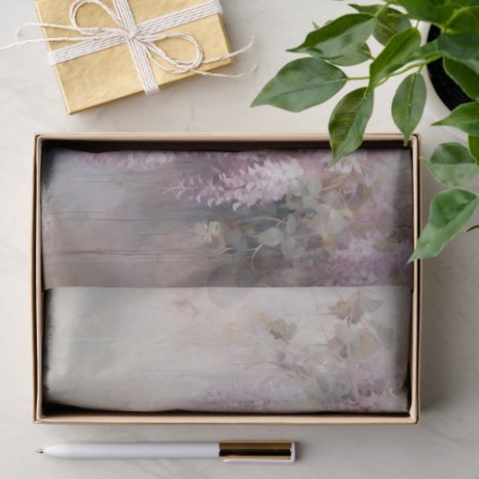 Delicate, zachte mooie elegante bloemen decoupage tissuepapier (Geschenk)