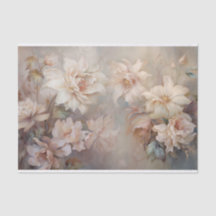 Delicate, Zachte Mooie Elegante Bloemendecoupage