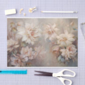 Delicate, Zachte Mooie Elegante Bloemendecoupage Tissuepapier (Craft)