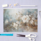 Delicate, Zachte Mooie Elegante Bloemendecoupage Tissuepapier (Craft)