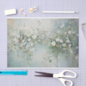 Delicate, Zachte Mooie Elegante Bloemendecoupage Tissuepapier (Craft)