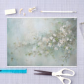 Delicate, Zachte Mooie Elegante Bloemendecoupage Tissuepapier (Craft)
