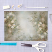 Delicate, Zachte Mooie Elegante Bloemendecoupage Tissuepapier (Craft)