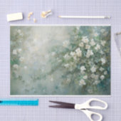 Delicate, Zachte Mooie Elegante Bloemendecoupage Tissuepapier (Craft)