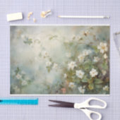 Delicate, Zachte Mooie Elegante Bloemendecoupage Tissuepapier (Craft)