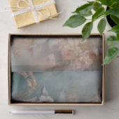 Delicate, Zachte Mooie Elegante Bloemendecoupage Tissuepapier (Geschenk)