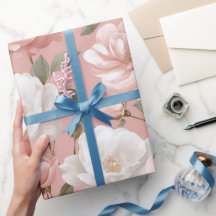 Delicate zachte roze roos witte bloemmotief