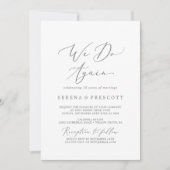 Delicate Zilver We Do Again Huwelijksbelofte Verni Kaart (Voorkant)