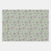 Delicate Zoete Kleine Critter Vrouwelijke Blush Ro Inpakpapier Vel (Voorkant 3)