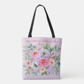Delicate Zomer Tuin Feest Bloemen Tote Bag (Achterkant)