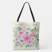 Delicate Zomer Tuin Feest Bloemen Tote Bag (Achterkant)