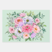 Delicate zomer tuin partij bloemen inpakpapier vel (Voorkant 2)
