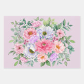Delicate zomer tuin partij bloemen inpakpapier vel (Voorkant)