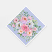 Delicate zomer tuin partij bloemen servet (Hoek)