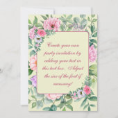 Delicate Zomer Tuin Party Bloemen Decoupage Kaart (Voorkant)