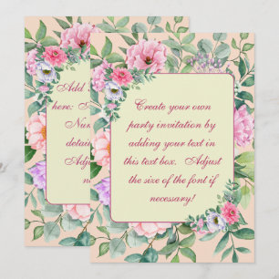 Delicate Zomer Tuin Party Bloemen Decoupage Kaart