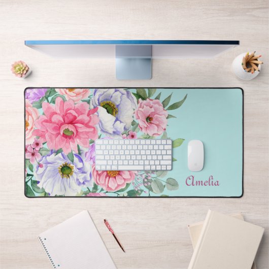 Delicate Zomertuin Bloemen & Naam Bureaumat (Kantoor 1)
