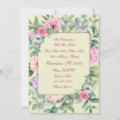 Delicate Zomertuinfeest Bloemen Verjaardag Kaart (Achterkant)