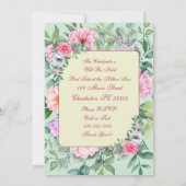 Delicate Zomertuinfeest Bloemen Verjaardag Kaart (Achterkant)