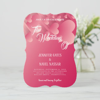 Delicatet love Calligraphy All-in-One Weddenschap Kaart