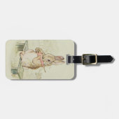 DELICEER  KONINKRIJK/BUNNY TRAVEL LABEL BAGAGELABEL (Voorkant horizontaal)