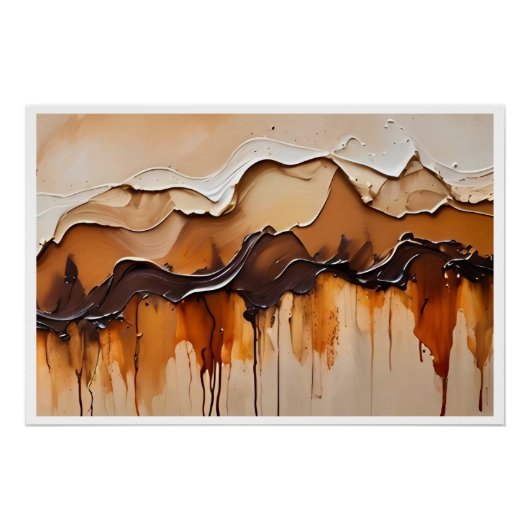 Délices Glacés en Gourmandises Fondantes Perfect Poster (Voorkant)