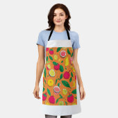 "Délices Naturels : Tablier Imprimé Fruits et Légu Schort (Gedragen)