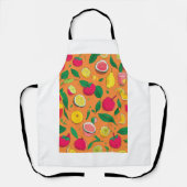 "Délices Naturels : Tablier Imprimé Fruits et Légu Schort (Voorkant)