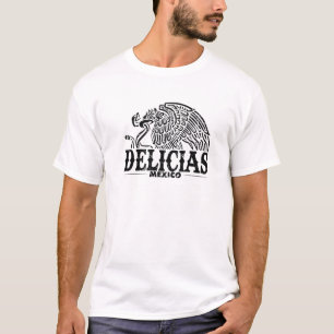 Delicias Mexico Eagle Retro  verhit T-shirt