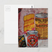 Delicieuze cake- en bakpoeder collage briefkaart (Voorkant / Achterkant)