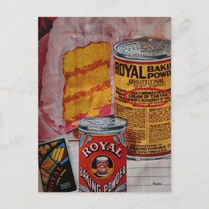 Delicieuze cake- en bakpoeder collage briefkaart