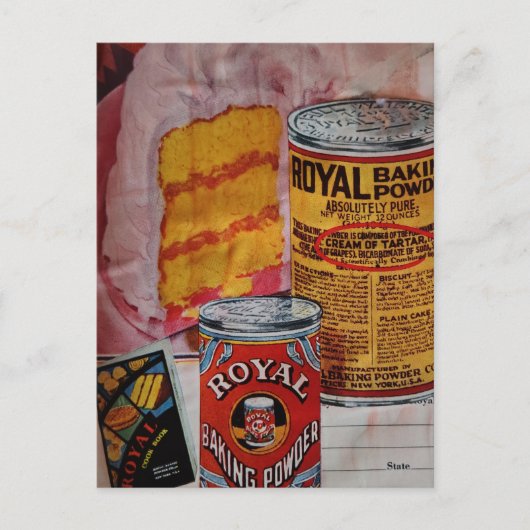 Delicieuze cake- en bakpoeder collage briefkaart (Voorkant)