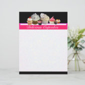 DELICIEUZE CUPCAKES DESERT SHOP, Pink, Fuchsia Whi (Staand voorkant)