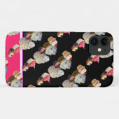 DELICIEUZE CUPCAKES DESERT SHOP, Pink, Fuchsia Whi Case-Mate iPhone Case (Achterkant (horizontaal))