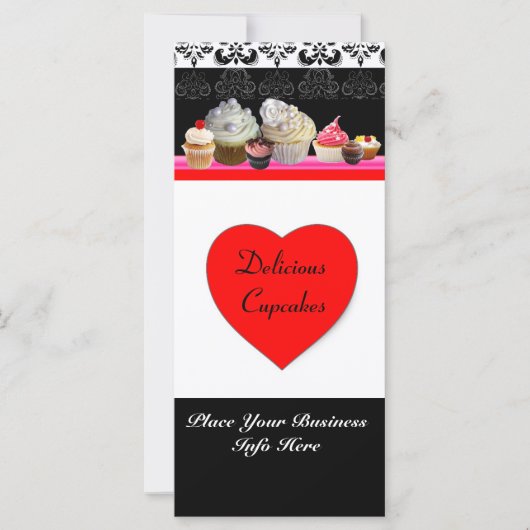 DELICIEUZE CUPCAKES DESERT SHOP, Red Oranje Black (Voorkant)