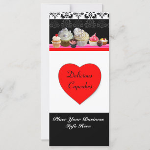 DELICIEUZE CUPCAKES DESERT SHOP, Red Oranje Black