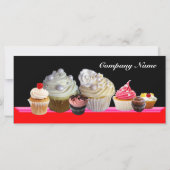 DELICIEUZE CUPCAKES DESERT SHOP, Red Oranje Black (Achterkant)