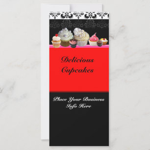 DELICIEUZE CUPCAKES DESERT SHOP, Red Oranje Black