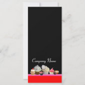 DELICIEUZE CUPCAKES DESERT SHOP, Red Oranje Black (Achterkant)