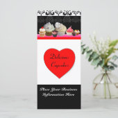 DELICIEUZE CUPCAKES DESERT SHOP, Red Oranje Black (Staand voorkant)