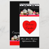 DELICIEUZE CUPCAKES DESERT SHOP, Red Oranje Black (Voorkant / Achterkant)