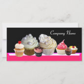 DELICIEUZE CUPCAKES DESERT SHOP, Roze Fuchsia Blac (Achterkant)