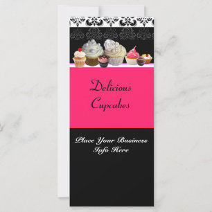 DELICIEUZE CUPCAKES DESERT SHOP, Roze Fuchsia Blac