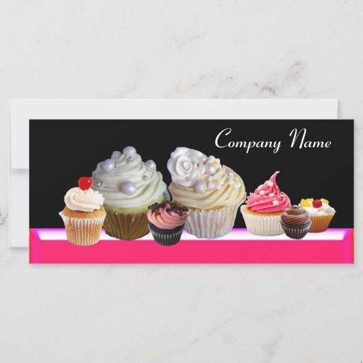 DELICIEUZE CUPCAKES DESERT SHOP, Roze Fuchsia Blac (Achterkant)