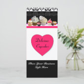 DELICIEUZE CUPCAKES DESERT SHOP, Roze Fuchsia Blac (Staand voorkant)