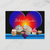 DELICIEUZE CUPCAKES WOESTIJNWINKEL Blauwe Rode Har Visitekaartje (Achterkant)