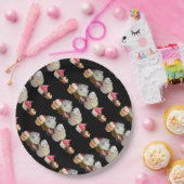 DELICIEUZE CUPCAKES WOESTIJNWINKEL, Roze, Fuchsia Papieren Bordje (Feest)